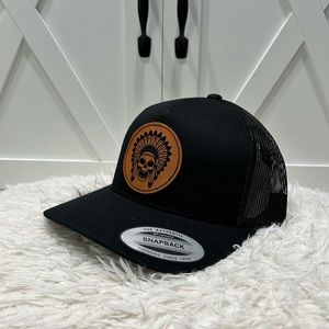 Trucker hat Aztec Skull
